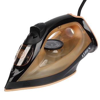 LEBEN Утюг с отпаривателем, 1600 Вт, подошва - керамическое покрытие, бак 150 мл