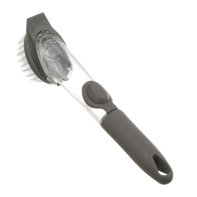 Щетка для посуды с дозатором тм Vetta, 23,5х7х4,5 см, полипропилен, серая