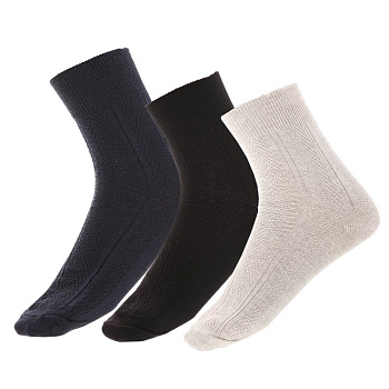 Носки с ослабленной резинкой GALANTE, р. 25, 80% хлопок, 17% полиамид, 3% эластан, цвета в ас-те