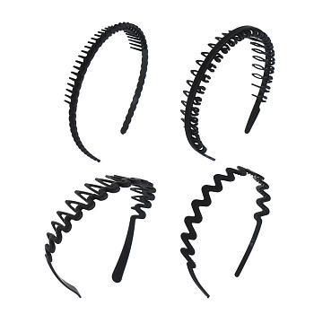 Ободок для волос ЮНИLOOK, 1,8-3,8см, пластик, 4 дизайна, ACS-99