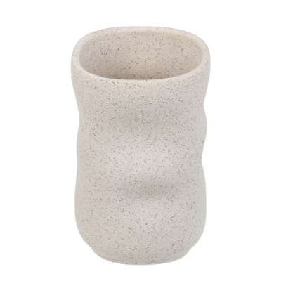 Стакан для ванной комнаты тм VETTA Верона, керамогранит, белый, 7,7x7,7x11,8 см