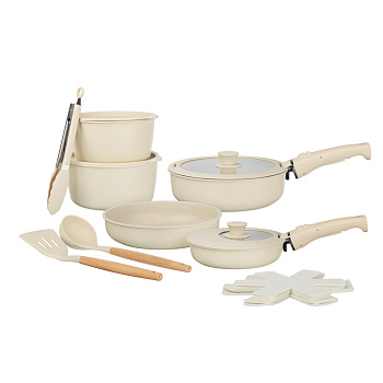 SATOSHI Бланко Наб.пос.19пр,сков.20/24/24, 2,8л;кастр.+ковш2,8/2,2л;съем.руч.,крыш,протект,кух. прин