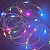 СНОУ БУМ Гирлянда эл. нить росы 1м, 10LED, мульти, пост. свечение, провол. серебр. цвет, 2xCR2032