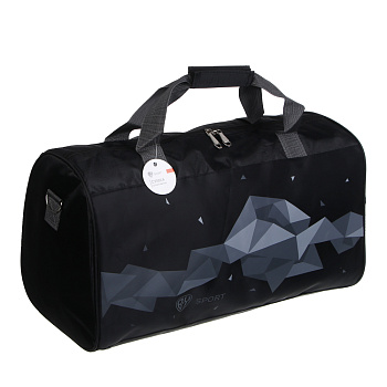 Сумка спортивная тм BY SPORT, 48x28x22см, полиэстер 420D, ПВХ