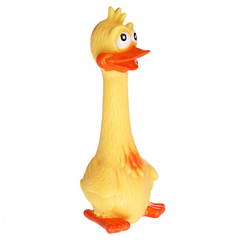 Игрушка для домашних животных тм VETTA, ПВХ, 7,5х17 см, утка