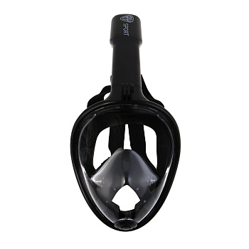 Маска для снорклинга, тм BY SPORT, размер L/XL, PC, черная