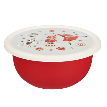 Щелкунчик Миска с крышкой 1,2л, пластик