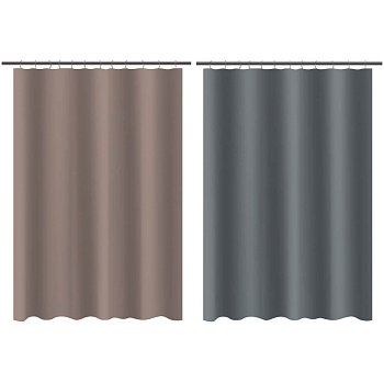 Шторка для ванной тм VETTA Фора, с утяжелителем, полиэстер 80 г/м2, 180x180 см, 2 цвета