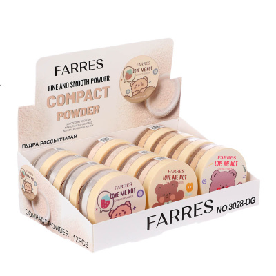 Пудра рассыпчатая матирующая HD-эффект "Love Me Not" тм Farres 13 г