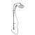 RAIN Душевая система, верхний душ 1 реж d=200мм, ручной душ 5 реж d=100мм, хром