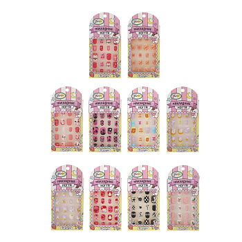 ХОББИХИТ Набор накладных ногтей, ABS, 14х6,4 см, 10 дизайнов