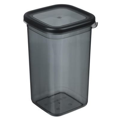 Ёмкость для сыпучих продуктов 1,4л 110х105х185, пластик, графит