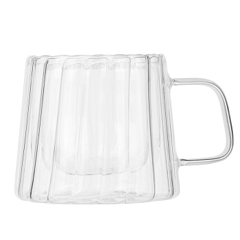 Кружка с неровным краем, двойными стенками тм MILLIMI Лава, 200мл, стекло