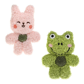 Игрушка для кошек VETTA, лягушонок/зайка, ПЭ, кошачья мята, 12 см