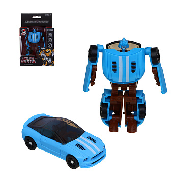 ИГРОЛЕНД Робот "Городские Автороботы", трансформируется в машину, ABS, 9х5х15 см, 6 дизайнов