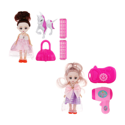 Кукла шарнирная 15 см с акс., PP, PVC, ABS, тм ИГРОЛЕНД