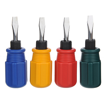 ЕРМАК Отвертка 2 в 1, 6*38мм, 4 цвета