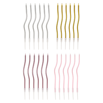 Набор свечей для торта тм Fntastic, 6 шт., 15,5 см, 4 цвета, парафин