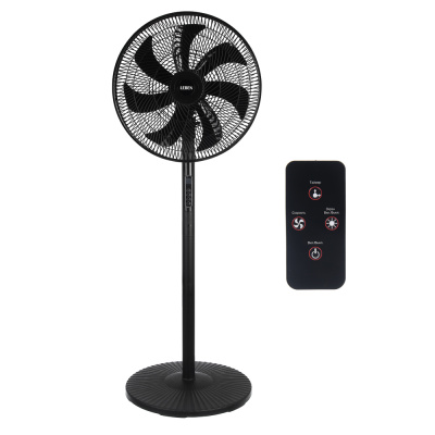 Вентилятор напольный тм LEBEN 40Вт, 8 скоростей, диаметр 41см, 220в, таймер, пульт ДУ, черный