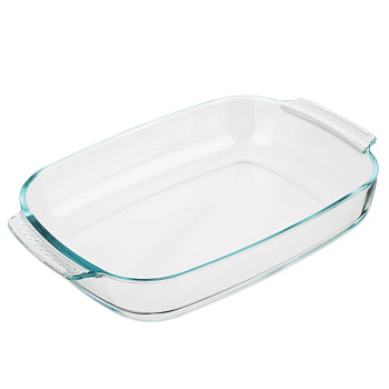 SATOSHI Форма для запекания жаропрочная прямоугольная, с ручками, стекло, 38х25,5х6,5см, 3,8л