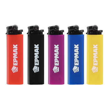 Зажигалка кремниевая тм ЕРМАК, 8х2,2х1см, 5 цветов
