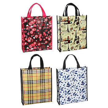 Сумка хозяйственная тм VETTA Эмка, 30х35х10см, 10л, до 4кг, нетканый материал, 4 дизайна