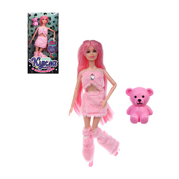 ИГРОЛЕНД Кукла 30 см с питомцем, PVC, ABS, 15,5х5,5х31 см