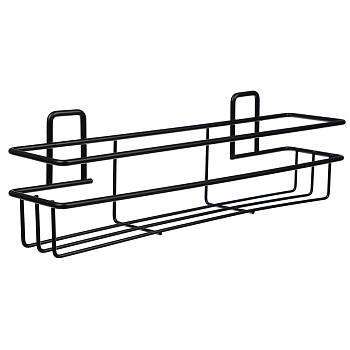 VETTA Полка настенная, прямоугольная, металл, 30x7,5x7 см, черный