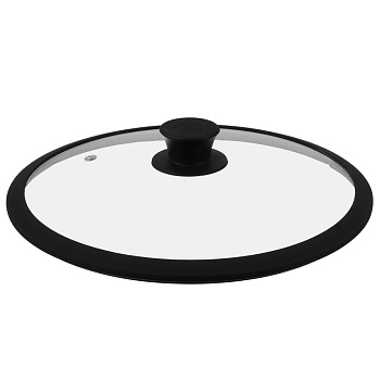 SATOSHI/BY COLLECTION Крышка стекло/силикон с ручкой, 28см