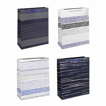 Пакет тм Fntastic подарочный, вскч бум., L 26x32x10см, полосы, 4 дизайна