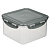 Контейнер герметичный для СВЧ с защелками тм Good&good, квадратный 1,25л, пластик