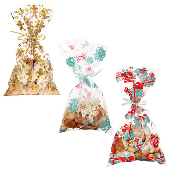 Набор подарочных мешков 21шт микс 3 дизайна, 20x35 см, полипропилен