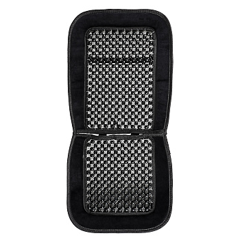 ЕРМАК Массажер 92x44см, деревянные шарики на ткани, черный, 020