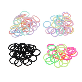 Резинки для волос ЮНИLOOK 25шт, d2см, нейлон, 3-4 дизайна, ACS-60