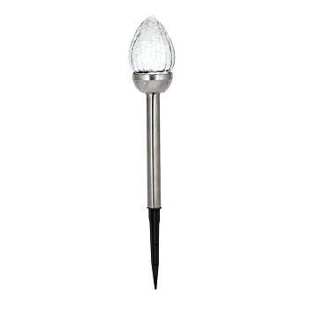 INBLOOM Фонарь пламя на солн,бат,8х42см LED1*бел IP44 1*1,2vNi-MH2/3AA 600mAH 2,1v25мA,мет,пласт,ст