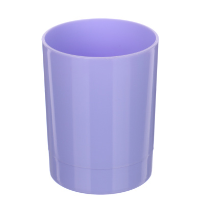 Подставка-стакан для ручек и карандашей, пластик, ассорти 6 цветов