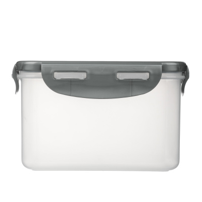 Контейнер герметичный для СВЧ с защелками тм Good&good, квадратный 1,25л, пластик