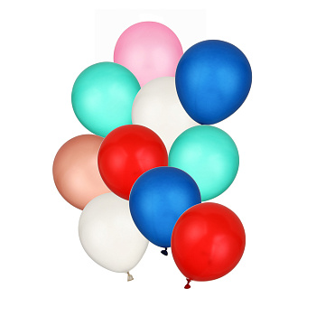 Набор воздушных шаров тм Fntastic 10шт, перламутр, 12"