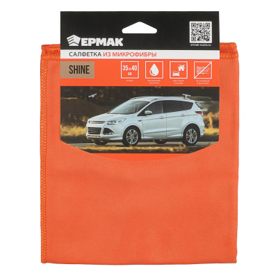 Салфетка из микрофибры, 35х40см, Shine