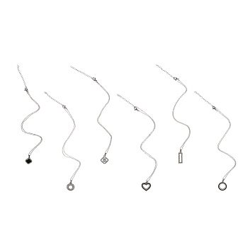 Цепочка с подвеской, 40 см, сплав, 6 дизайнов, БЖ25-31