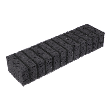 Губки для мытья посуды тм VETTA  BLACK, 12 шт, 9,8x6,5x3,1 см, коралл, цвет черный