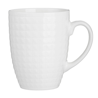 Кружка 350мл, фарфор, "Классик", белая