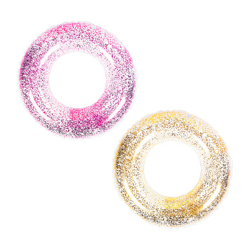 Круг надувной с блестками, тм BY SPORT, 75см, ПВХ 0.18мм, 2 цвета