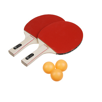 Набор для настольного тенниса, тм BY SPORT, (2 ракетки, 3 мяча), дерево