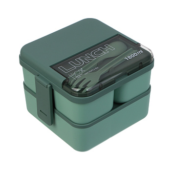 Ланч-бокс двухуровневый, премиум, полипропилен