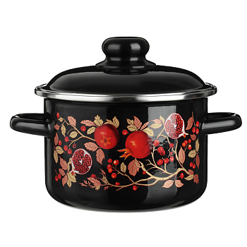 Гранат Кастрюля эмалированная 2л, индукция