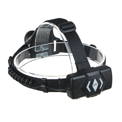 Фонарь налобный тм ЕРМАК, 1 T6 LED, с фокусировкой, 2*1200мАч, 4 режима, пластик, 70х75х50 мм