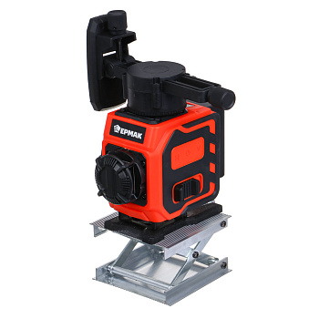 ЕРМАК Уровень лазерный 12 лучей (3D),2АКБ+ЗУ,экран зарядки, пульт,кронтшейн,платформа, сумка чехол