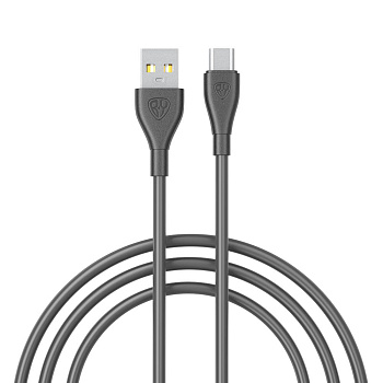 Кабель для зарядки USB(A)-Type C BY Balance, 18Вт, 1 м, 3A, PVC, чёрный
