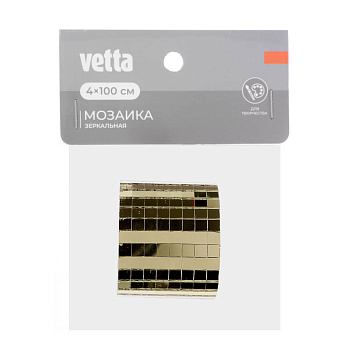 Зеркальная мозаика тм VETTA Золото, 4x100 см